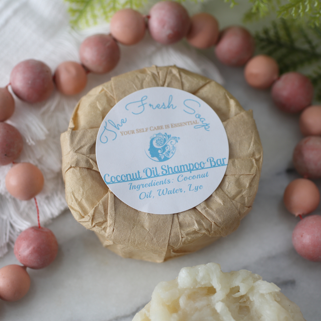 Fragrance Free Coconut oil Shampoo Bar Unscented The Fresh Soap